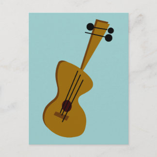 Retro Fifties Guitar Vykort