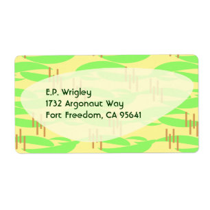 Retro Fifties Lemon Lime Boomerang Vibes Fraktsedel