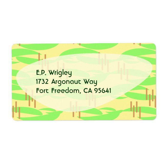 Retro Fifties Lemon Lime Boomerang Vibes Fraktsedel (Framsidan)