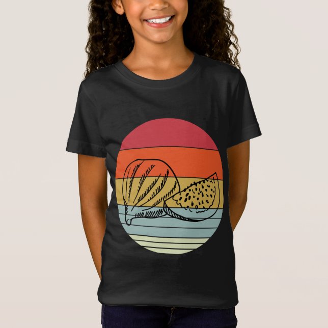 Retro Fig Design Vegetarian Figes Plant T Shirt (Framsida)