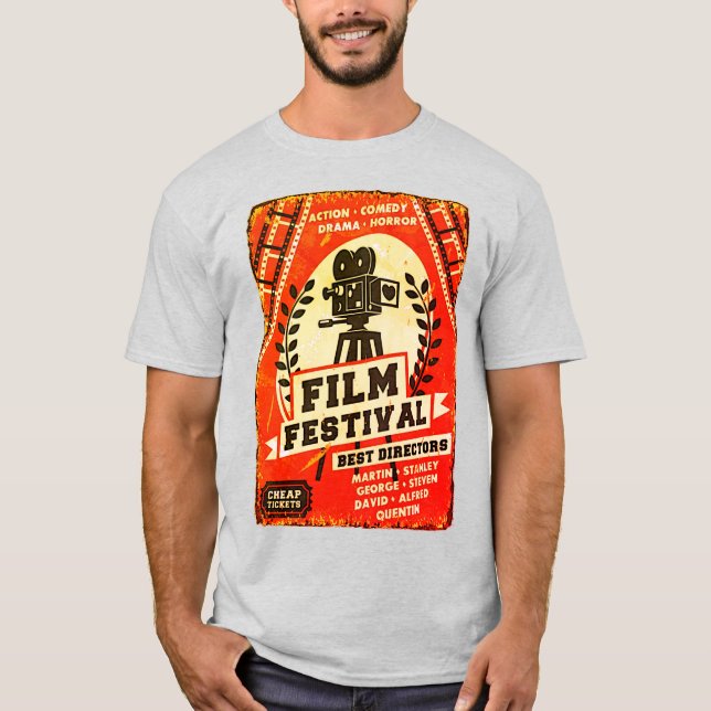 Retro Film Festival T-Shirt (Framsida)