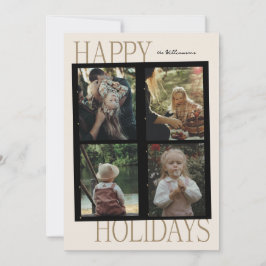 Retro-Film Inspired Holiday Photo Card Julkort