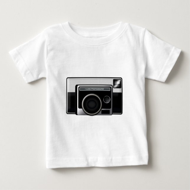 Retro filma kameran tee shirt (Framsida)