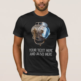 Retro filma lampan bedrövade "chef" T-tröja T-shirt