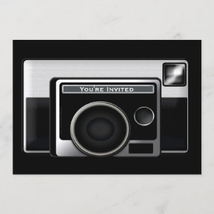 Retro Filmkamera Inbjudningar