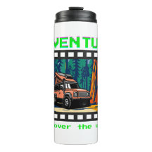 Retro filmremsa äventyrsresa camping resa