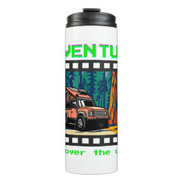 Retro filmremsa äventyrsresa camping resa