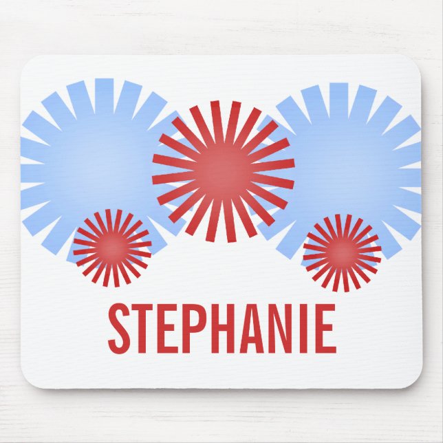 Retro Fireworks Mousepad Musmatta (Framsidan)