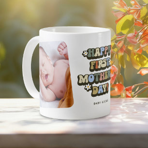 Retro First Mors dag 2-foto Kaffemugg