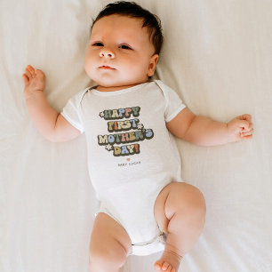 Retro First Mors dag T Shirt