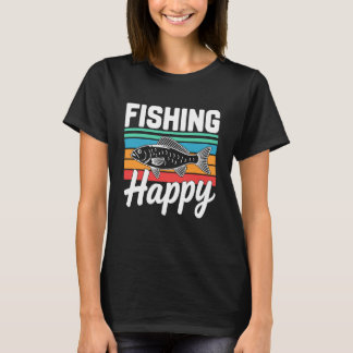 Retro Fiske Glad - Fiske Gör Mig Glad Fisk T Shirt