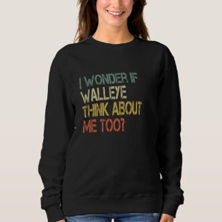Retro Fiske Sarcastic Undrar om Gädda Tänker På Ab T Shirt