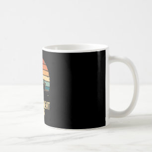 Retro fiskebåt solnedgång Min pensionsplan Kaffemugg