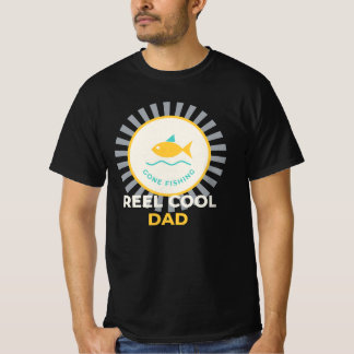 Retro fiskemärke för pappor med fiskeinslag Faders T Shirt