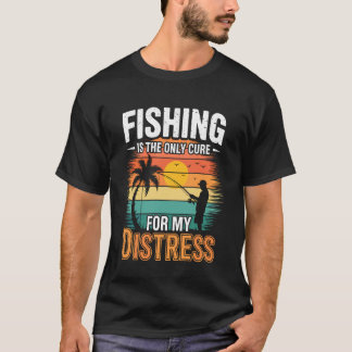 Retro Fisketerapi Psykisk Hälsa Stresslindring T Shirt