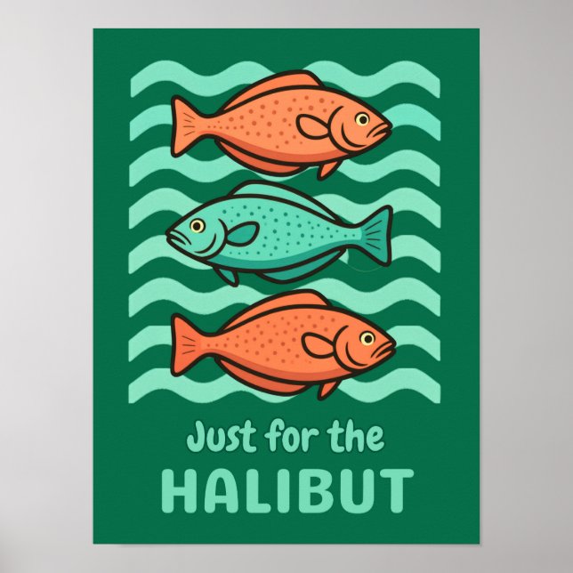 Retro Fiskhumor - Bara för Hälften Poster (Framsidan)