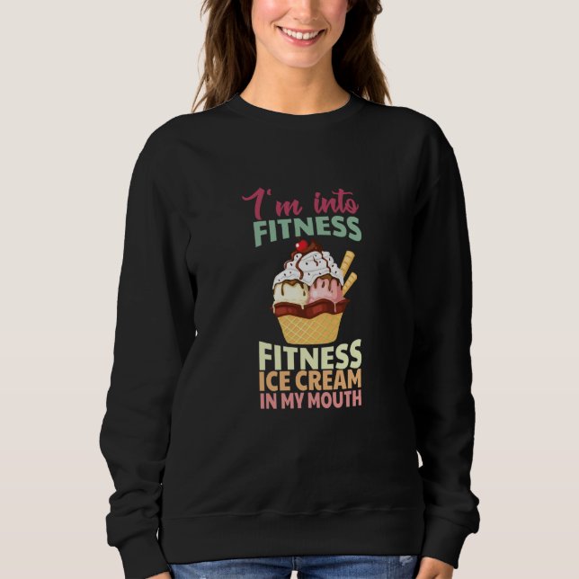 Retro Fitness Expert Ice Cream Gym  Fitness Ice Cr T Shirt (Framsida)