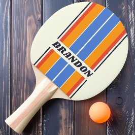 Retro Five Brädstripe med Namn Pingisracket