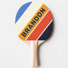 Retro Five Fetstruken med Namn Pingisracket