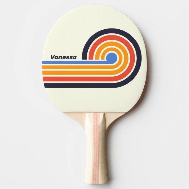 Retro Five Stripes med namn Pingisracket (Framsidan)