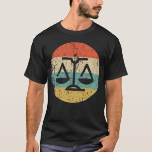 Retro fjäll för advokatdomare av rättvisa t shirt