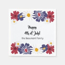 Retro Fjärde juli 2004 Cocktail-Party Pappersservett