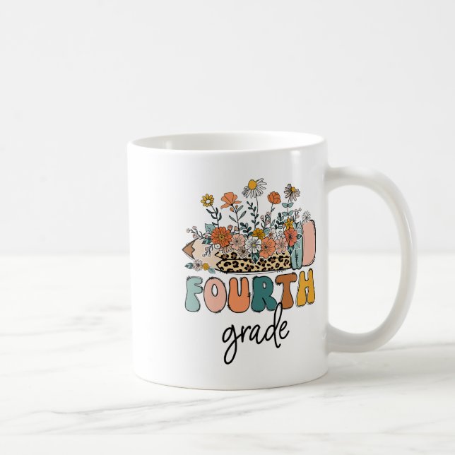 Retro fjärde klass lärare Leopard Ck till skolan S Kaffemugg (Höger)
