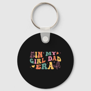 Retro fjäril present till pappa och dotter i min G Nyckelring
