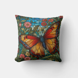 Retro-fläckglastrugträdgård Kudde