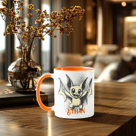 Retro Fladdermus Halloween Mugg - Roligt & Spooky 