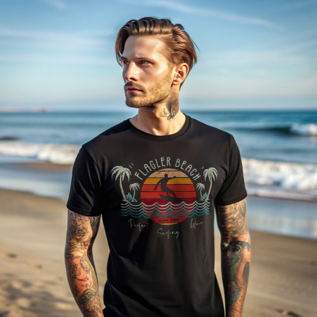 Retro Flagler Beach T Shirt (Skapare uppladdad)