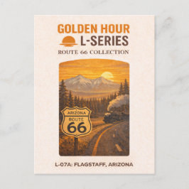 Retro Flagstaff Arizona Route 66 Landmärke Konst Helg Vykort