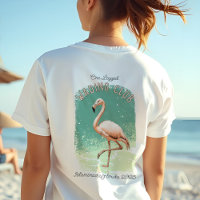 Retro Flamingo Florida Vacation Roligt Wading Klub