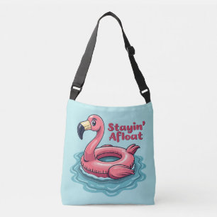 Retro Flamingo Flyter Funny Summer Axelväska