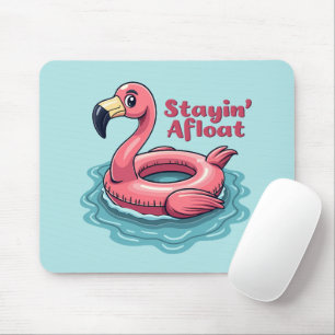 Retro Flamingo Flyter Funny Summer Musmatta