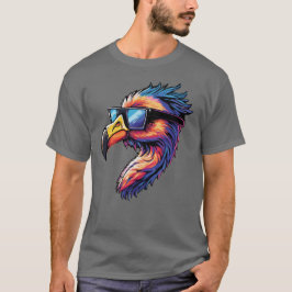 Retro Flamingo med solglasögon Classic Chill Vibes T Shirt