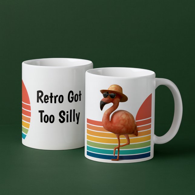 Retro Flamingo & Roliga Vibrationer Mugg Duo – Fyr (Skapare uppladdad)
