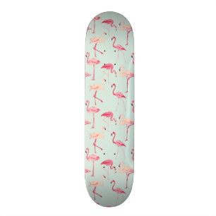 Retro Flamingomönster Skateboard Bräda 20,5 Cm