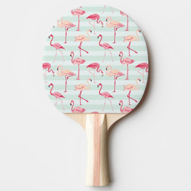 Retro Flamingos på Mintrandar Pingisracket (Framsidan)