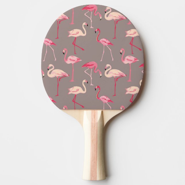Retro Flamingos Pingisracket (Framsidan)