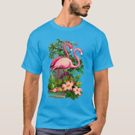 Retro Flamingos T Shirt