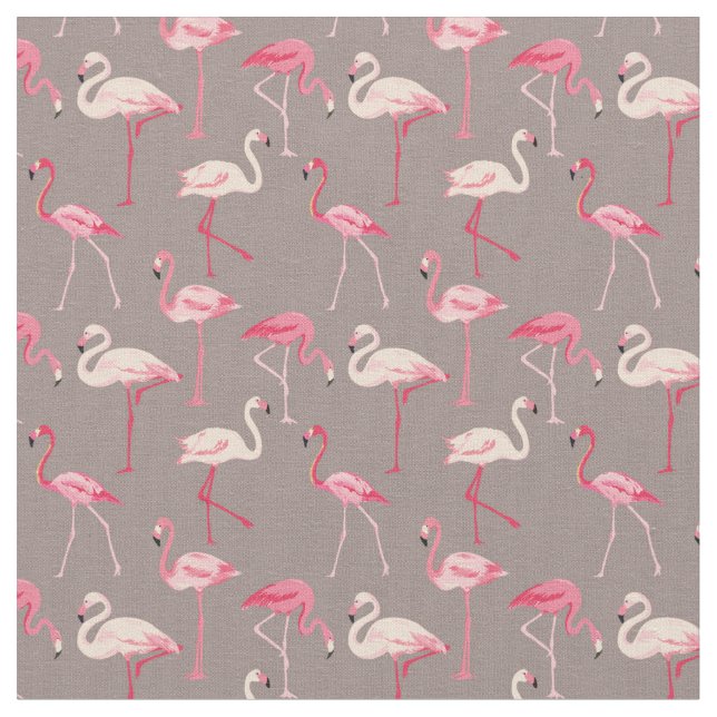 Retro Flamingos Tyg (Närbild)
