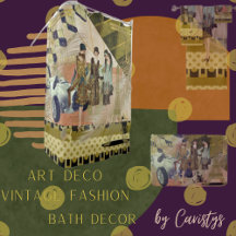 Retro Flappers i Paris Shower Curtain