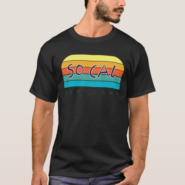 Retro flerfärgad grafik - So Cal Surf Camp - T Shirt (Framsida)