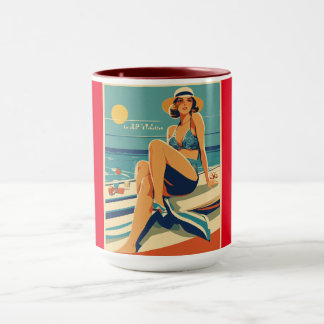 Retro-flicka Mugg