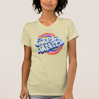 Retro "Flickor förenas" Dam Grafisk T-Shirt