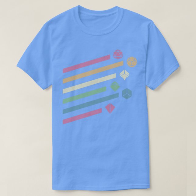 Retro Flies Dice T Shirt (Design framsida)