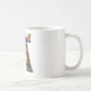 Retro flipperspeldesign kaffemugg