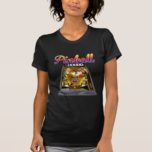 Retro flipperspeldesign t shirt (Framsida)
