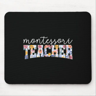 Retro Floral Montessori Lärar Instruktör Utbildare Musmatta